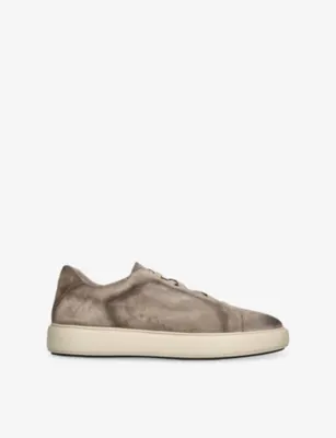 OFFICINE CREATIVE Slouch Suede Trainers - EUR 43 / 9 UK MEN in GREY/LIGHT – Mens | Trainers | Lace up trainers