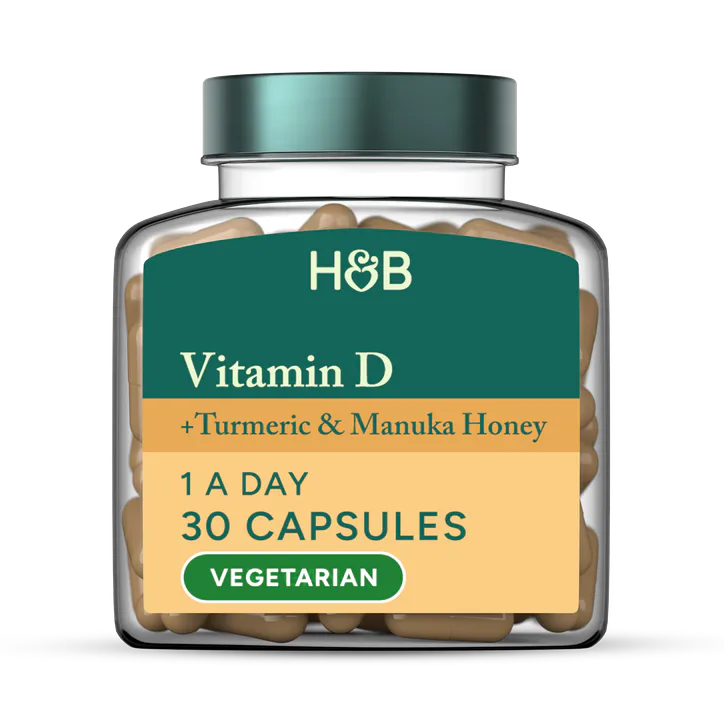 For Him Vitamin D, Turmeric + Manuka Honey 30 Capsules