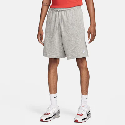 Nike Sportswear Club Men's Knit Shorts - Dark Grey Heather/White
