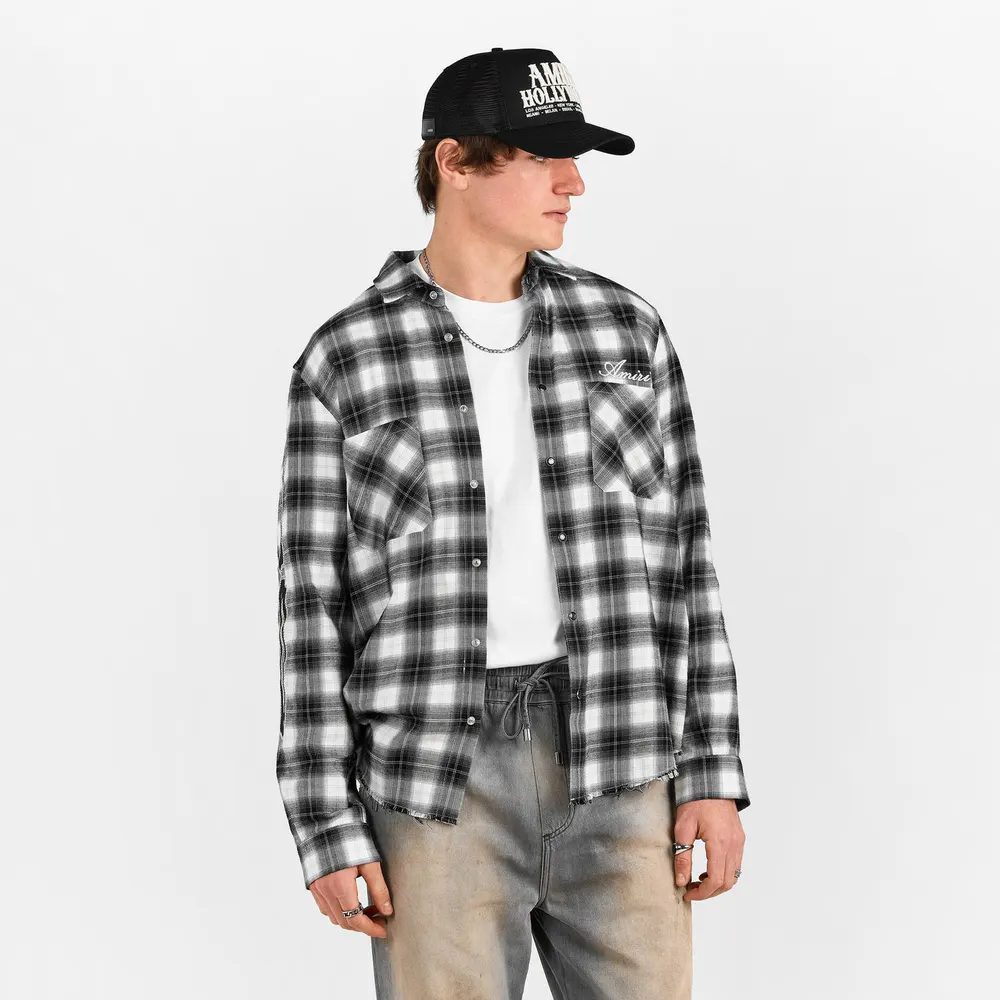 Amiri Men's Bones Long Sleeve Flannel Shirt detail 3