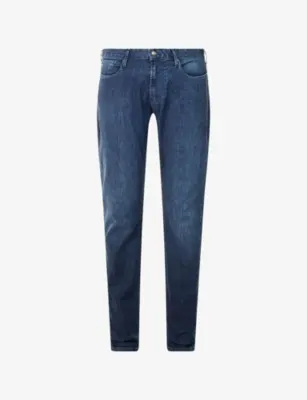 EMPORIO ARMANI J06 Slim-Fit Denim Jeans - 32/32 in Medium Blue Denim – Mens | Jeans | Slim