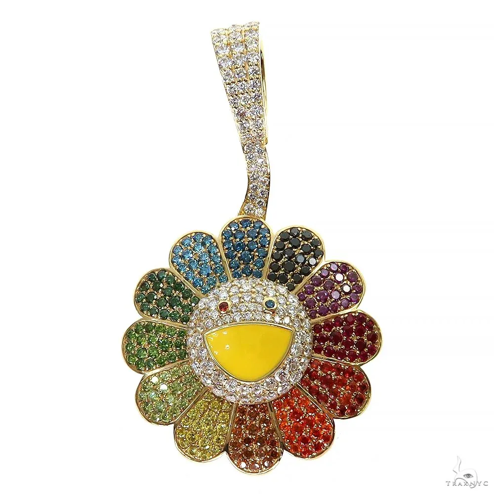 RINA - For Him CUSTOM Custom Made Spinning Murakami Flower Pendant 69830 in Rose Gold – Pendant