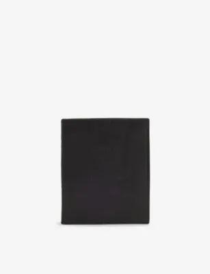 RICK OWENS Square Leather Card Holder in BLACK, additional product view 3