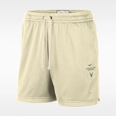 Nike Milwaukee Bucks Standard Issue Men's Dri-FIT 12.5cm (approx.) Basketball Mesh Shorts - Flat Opal