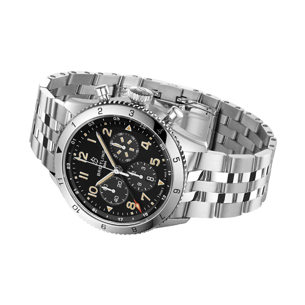 Breitling Super AVI B04 Chronograph GMT 46 P-51 Mustang Watch detail 3