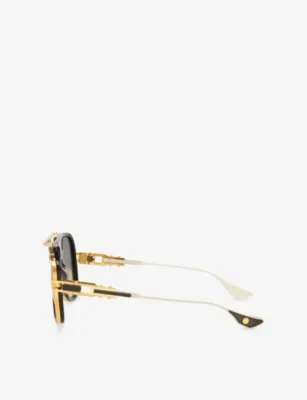 DITA D4000473 Grand Decade Aviator-Frame Metal Sunglasses detail 2