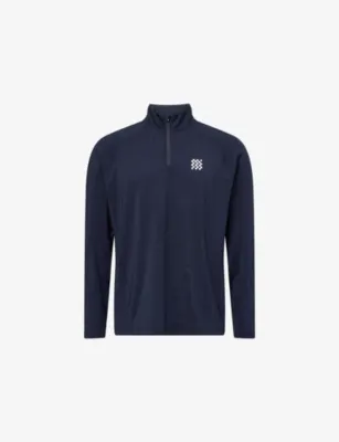 MANORS Quarter-Zip Mid-Layer Stretch-Woven Top