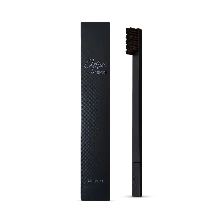 Apriori Midnight Black Medium Toothbrush