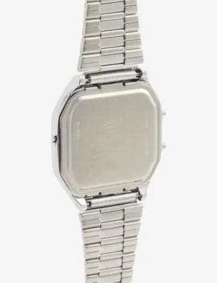 CASIO Vintage Silver Dial Stainless-Steel Quartz Watch detail 2