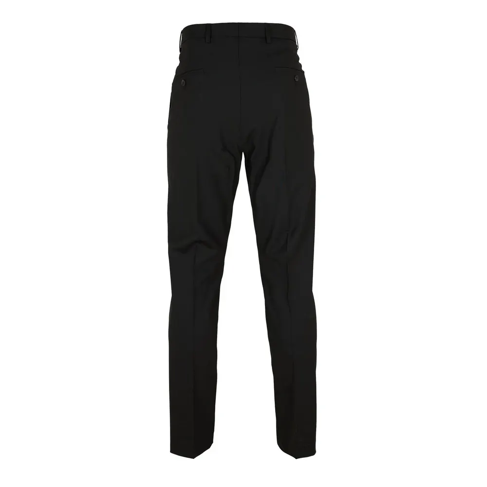 Rick Owens Men's Slim Astaires Straight Leg Trousers in Black, additional product view 2