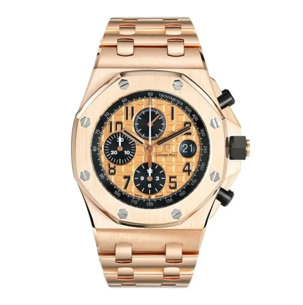 Audemars Piguet Royal Oak Offshore 26470OR.OO.1000OR.01 — 2016 — Excellent in Rose Arabic – Pre-owned watches