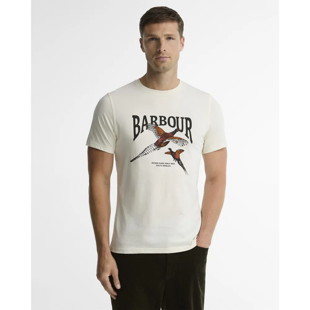Barbour Men's Pheasant Cotton Short-Sleeve Crew-Neck Relaxed-Fit T-Shirt detail 3