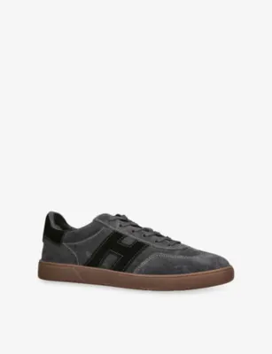 HOGAN Cool Suede Trainers - EUR 40 / 6 UK MEN in BLK/BROWN, additional product view 3