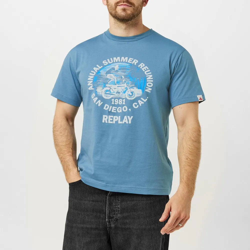 Replay Men's Moto Tricks T-Shirt detail 3