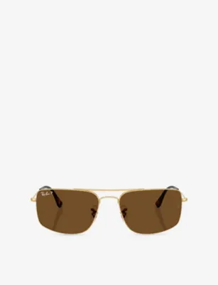 RAY-BAN RB3779 Explorer III Square-Frame Metal Sunglasses
