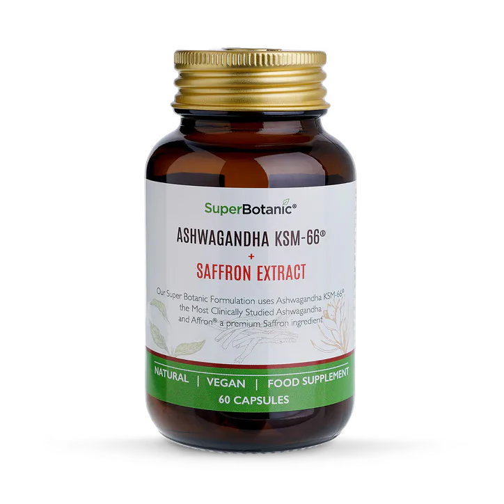 SUPER BOTANIC Ashwagdha KSM66 + Saffron extract – Vitamins & Supplements > Condition > Stress Relief & Calm