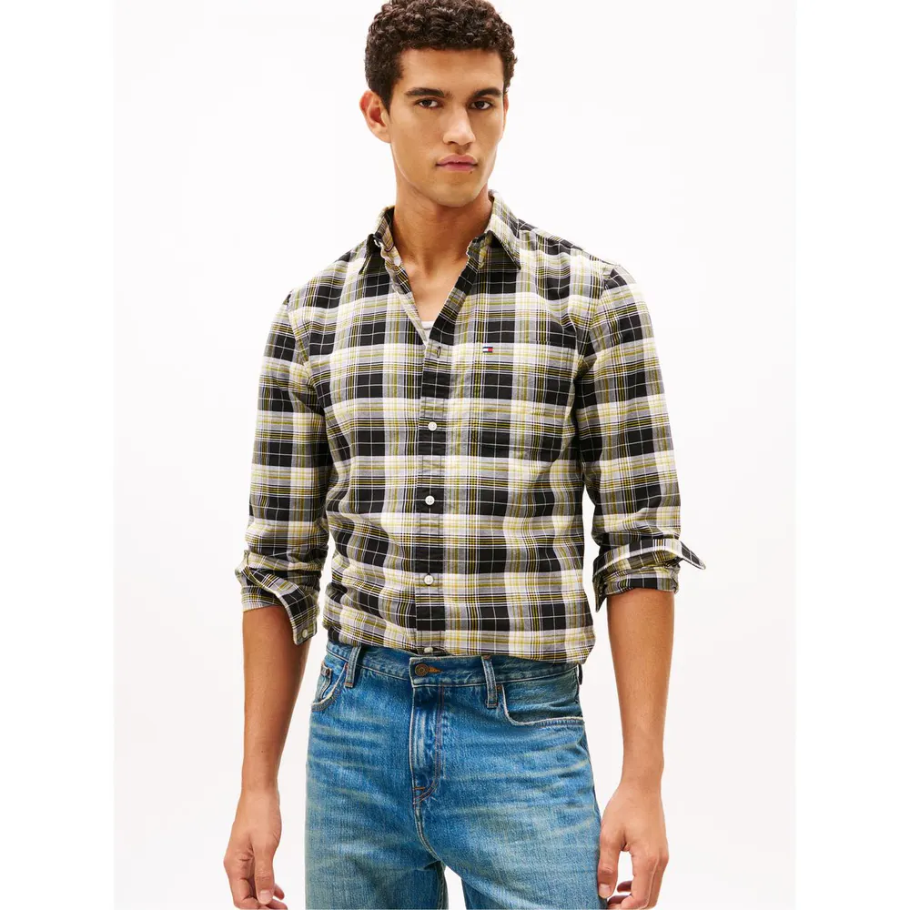 Tommy Hilfiger Men's Check Oxford Long Sleeve Patterned Shirt detail 2