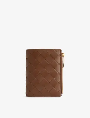 BOTTEGA VENETA Intrecciato Small Bi-Fold Leather Wallet