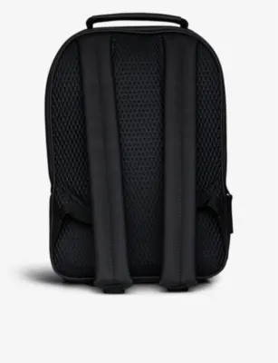RAINS Book coated-shell backpack in 01 BLACK, additional product view 3