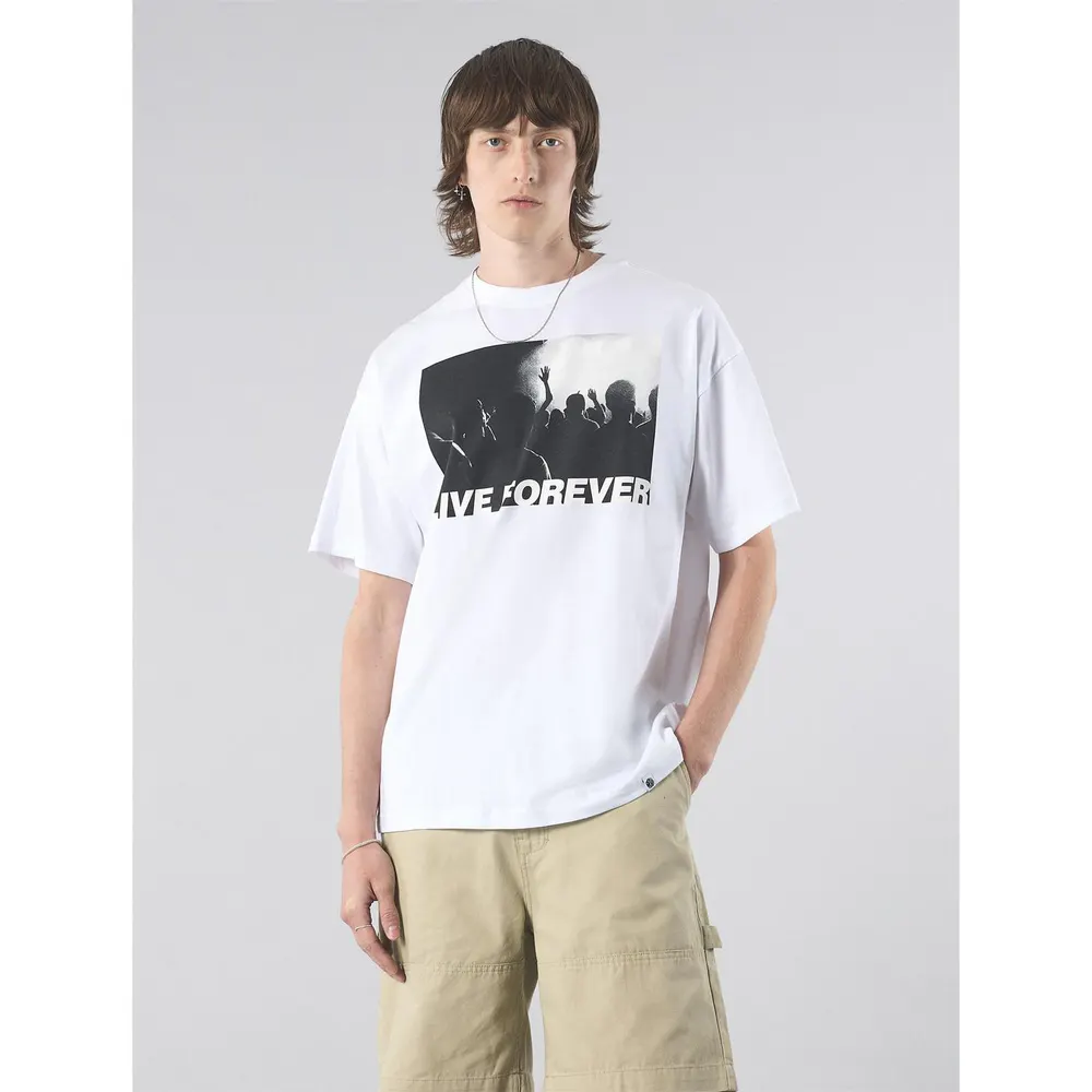 Pretty Green Men's PG Live Forever Regular Fit T-Shirt detail 3
