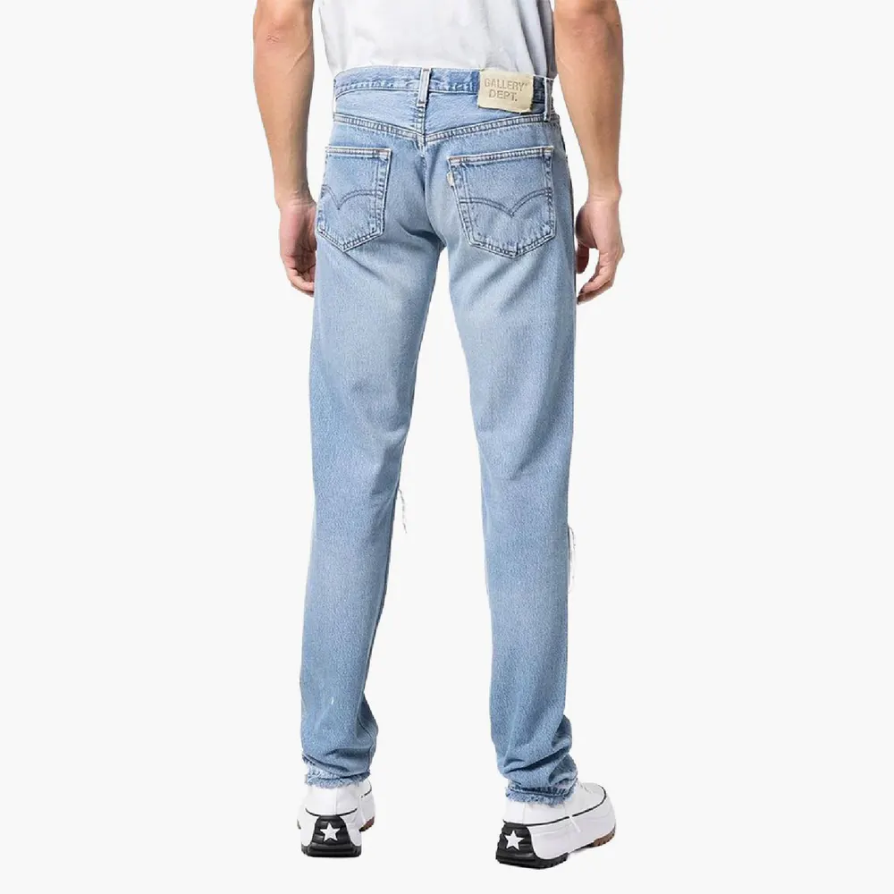 Gallery Dept Gallery Cut Slim-Fit Sn64 in Indigo, additional product view 3