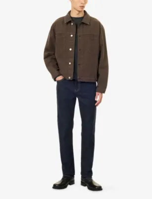 FRAME Modern Straight Slim-Fit Denim Jeans detail 2