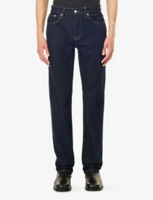 FRAME Modern Straight Slim-Fit Denim Jeans detail 3