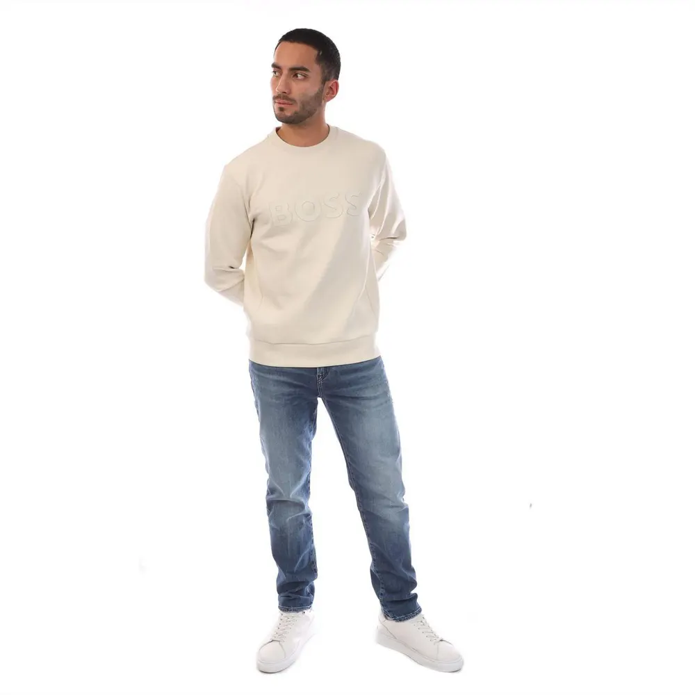 Boss Salbo Stretch Sweatshirt with Sandwich Logo detail 3