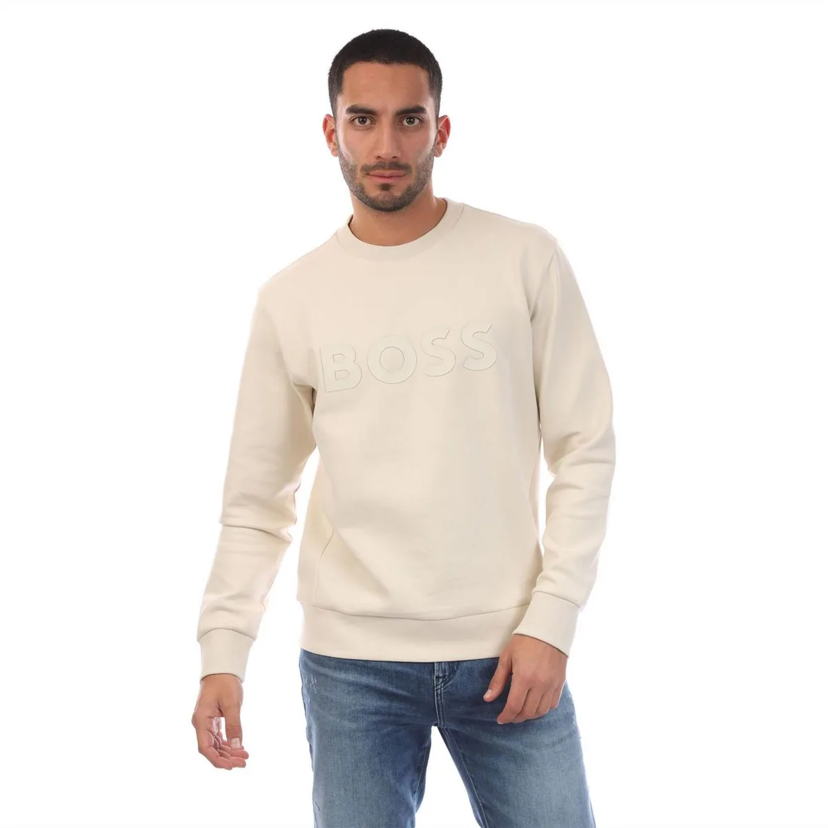 Boss Salbo Stretch Sweatshirt with Sandwich Logo