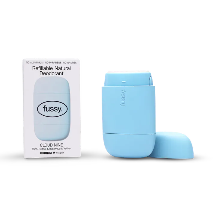 Fussy Refillable Natural Deodorant Cloud Nine Starter Pack