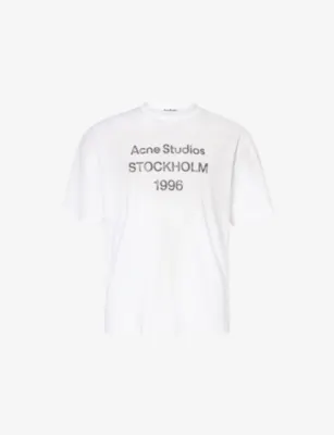ACNE STUDIOS Exford U 1996 Text-Print Cotton T-Shirt - S/XS