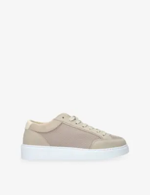 CLEENS Luxor Suede and Mesh Trainers - EUR 45 / 11 UK MEN in Beige – Mens | Trainers | Lace up trainers