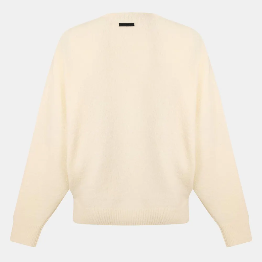 Fear Of God Men's Relaxed Fit Crew Neck Jumper in Cream, additional product view 2
