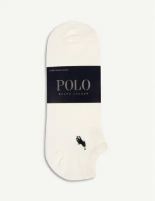 POLO RALPH LAUREN Pack of three trainer socks - BLACK in WHITE – Mens | Underwear & socks | Socks | Plain Socks