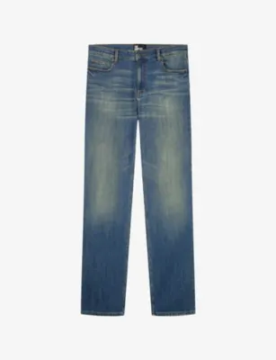 THE KOOPLES Slim-Leg Faded-Wash Denim Jeans