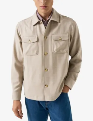 ETON Four Pocket Relaxed-Fit Wool And Cashmere Overshirt - XXXXXL detail 2