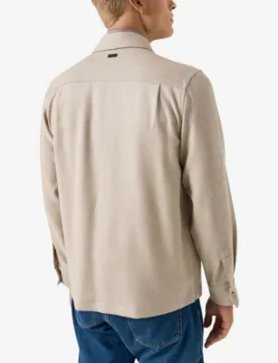 ETON Four Pocket Relaxed-Fit Wool And Cashmere Overshirt - XXXXXL detail 3