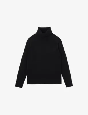 SANDRO Turtleneck knitted wool-blend jumper