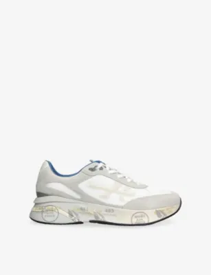 PREMIATA Moerun Suede and Mesh Trainers - EUR 40 / 6 UK MEN in White – Mens | Trainers | Lace up trainers