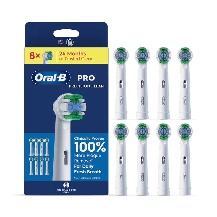 ORAL-B Pro Precision Clean Toothbrush Heads, 8 Counts