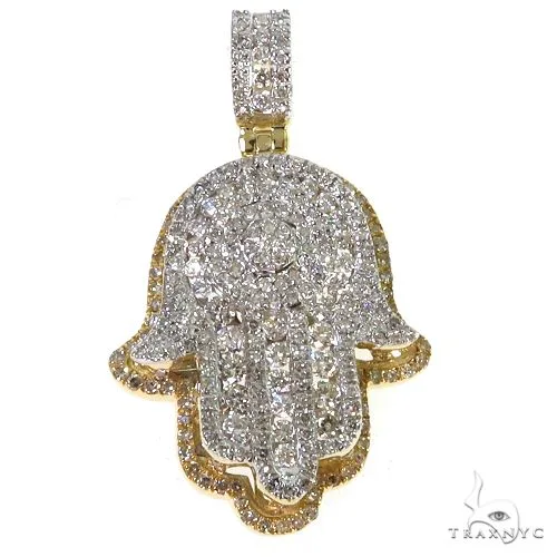 JALGAS - AMERICAS DIAMONDS 14K Two Tone Diamond Hamsa Pendant 68131 – Pendant