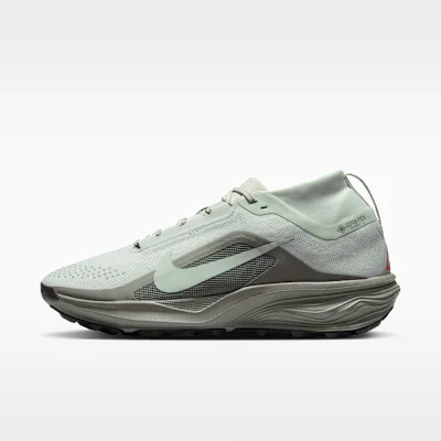 Nike ACG Pegasus Trail GORE-TEX Men's Waterproof Trail-Running Shoes - Light Silver/Light Army/Safety Orange/Light Silver