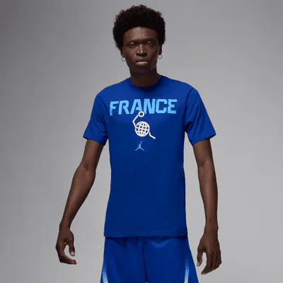 Nike France Men's Nike Basketball T-Shirt - Old Royal/Old Royal/White/University Blue