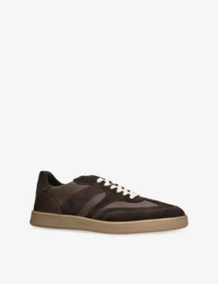 COLLEGIUM Court III Leather Trainers - 5 in Dark Brown, additional product view 3