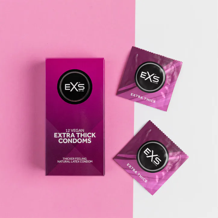 EXS Extra Thick Condoms Vegan Extra Protection 12 Pack detail 3