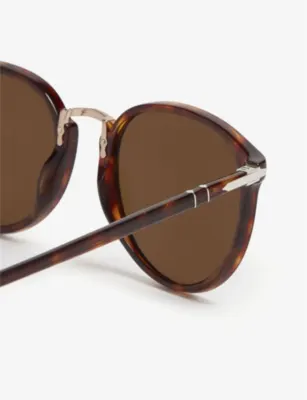 PERSOL Po3210 Typewriter Edition round-frame sunglasses detail 3