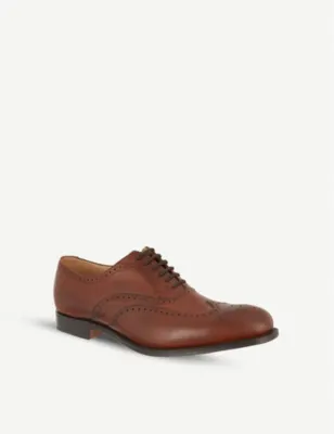 CHURCH'S Berlin punched wingcap Oxford shoes - EUR 40 / 6 UK MEN in MID BROWN, additional product view 3