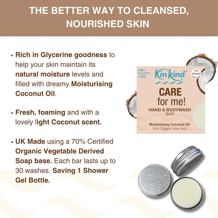 KinKind CARE for me! Moisturising BodyWash Bar 50g detail 2