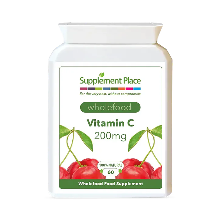 Supplement Place Wholefood Vitamin C 200mg | 60 Capsules