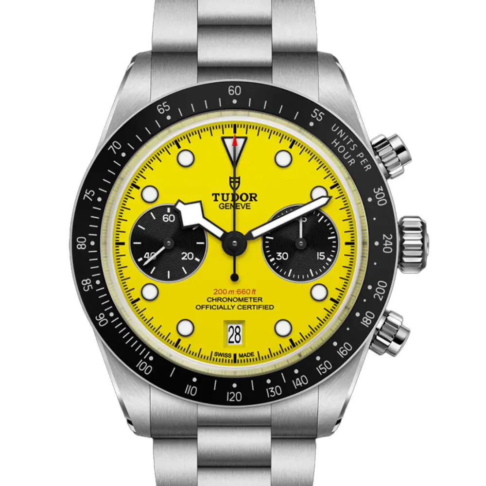 Tudor Black Bay Chrono Manufacture Calibre MT5813 39mm Stainless Steel in Yellow, additional product view 2